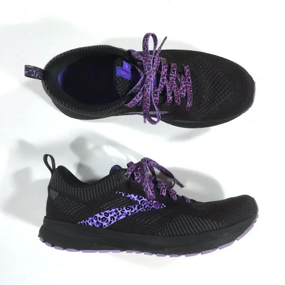 Purple Brooks Black Cheetah Shoes Brooks Ghost Brooks Womens